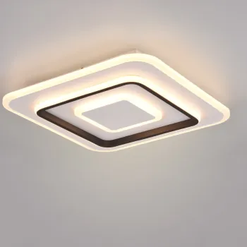 Plafoniera Jora, RL, 40x40x6 cm, 46W, 1x SMD, metal, alb mat imagine