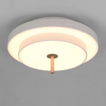 Plafoniera Keaton, TRIO, 40x20 cm, 34.5W, 1x SMD, metal, gri/auriu imagine