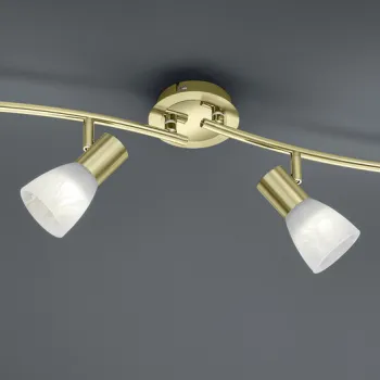 Plafoniera Levisto, TRIO, 88x11x19 cm, 4.9W, 4x E14, metal, bronz mat/alb imagine