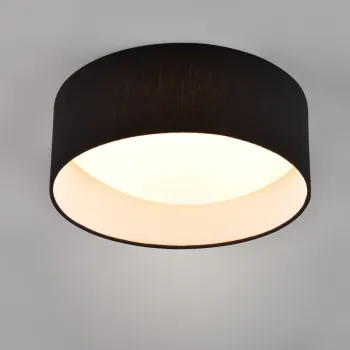 Plafoniera Locarno, RL, 30x11 cm, 12W, 1x SMD, textil, negru imagine