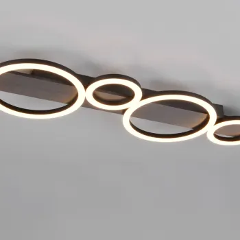 Plafoniera Lumos, RL, 72x23x5.8 cm, 26.5W, 1x SMD, metal, argintiu/alb imagine