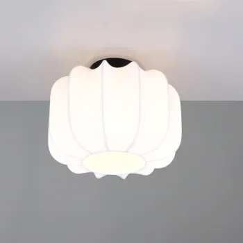 Plafoniera Madleine, RL, 25x19 cm, 10W, 1x E27, metal, negru mat/alb imagine