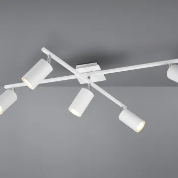 Plafoniera Marley, TRIO, 77.4x57.4x22.4 cm, 35W, 5x GU10, metal, alb imagine