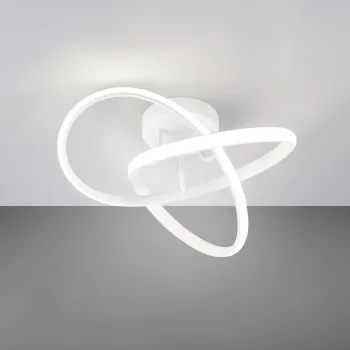 Plafoniera Meo, RL, 40x15 cm, 15W, 1x SMD, metal, alb mat imagine