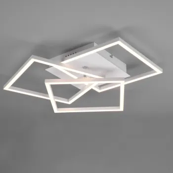 Plafoniera Mobile, RL, 39x42x10 cm, 27W, 1x SMD, metal, alb mat imagine