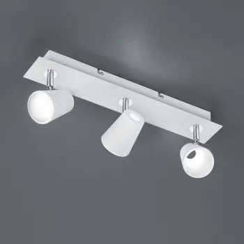 Plafoniera Narcos, TRIO, 45x7.5x16 cm, 6.5W, 3x SMD, metal, alb mat imagine