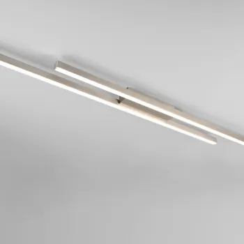 Plafoniera Odio, RL NOW, 110x8.5x5 cm, 22W, 1x SMD, metal, nichel mat imagine