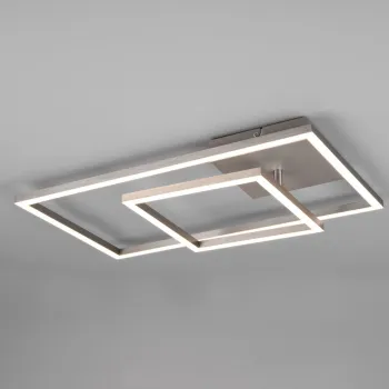 Plafoniera Padella, RL, 63.5x37x7.5 cm, 25W, 1x SMD, metal, nichel mat imagine