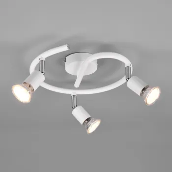 Plafoniera Paris, RL, 25x13.5 cm, 35W, 3x GU10, metal, alb mat imagine