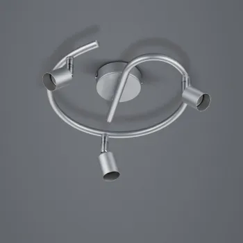 Plafoniera Paris, RL, 25x13.5 cm, 35W, 3x GU10, metal, argintiu imagine