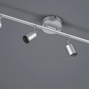 Plafoniera Paris, RL, 50x8x13.5 cm, 35W, 4x GU10, metal, argintiu imagine