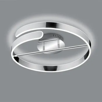 Plafoniera Parma, RL, 50x13.5 cm, 37W, 1x SMD, metal, argintiu imagine