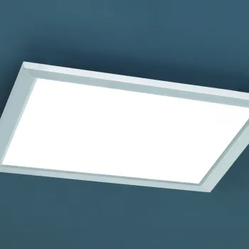 Plafoniera Phoenix, TRIO, 30x30x4.2 cm, 15W, 1x SMD, metal, nichel mat imagine