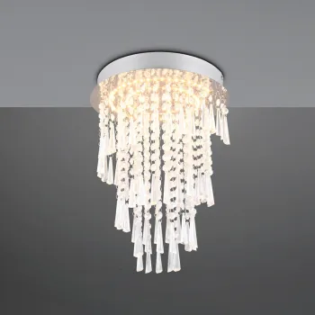 Plafoniera Pomp, RL, 30x40 cm, 18W, 1x SMD, metal, argintiu imagine