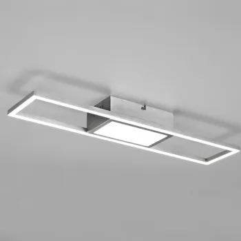 Plafoniera Rigido, RL, 60x13x6 cm, 22W, 1x SMD, metal, nichel mat imagine