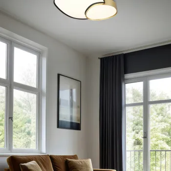 Plafoniera Rise, TRIO, 70x66x8.5 cm, 45W, 1x SMD, metal, multicolor imagine