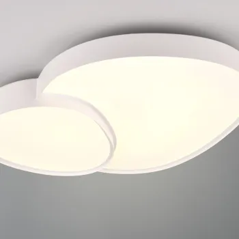 Plafoniera Rise, TRIO, 70x66x8 cm, 45W, 1x SMD, metal, alb mat imagine