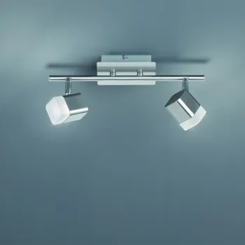 Plafoniera Roubaix, RL, 34x9x14.5 cm, 3.5W, 2x SMD, metal, nichel mat imagine