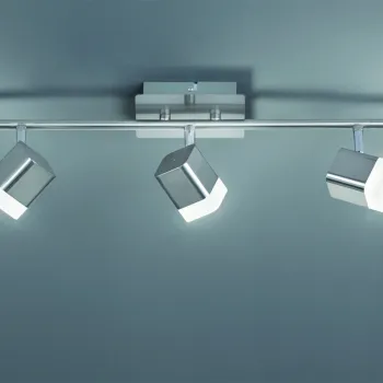 Plafoniera Roubaix, RL, 48x9x14.5 cm, 3.5W, 3x SMD, metal, nichel mat imagine