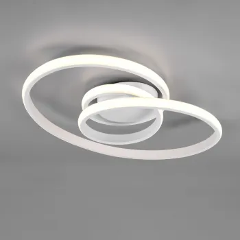 Plafoniera Sansa, RL, 53x43x17 cm, 18.5W, 1x SMD, metal, alb mat imagine