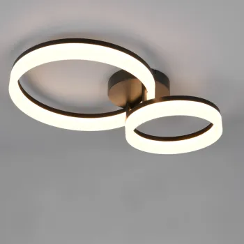 Plafoniera Scope, RL, 51x33x12 cm, 22W, 1x SMD, plastic, negru mat/alb imagine