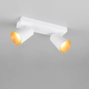 Plafoniera Sharp, TRIO, 28x8.5x16 cm, 10W, 2x GU10, metal, alb mat imagine