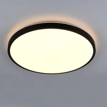 Plafoniera Slope, RL, 49x7.5 cm, 34W, 1x SMD, plastic, negru mat imagine