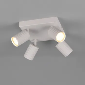 Plafoniera Soka, TRIO, 20x20x14.5 cm, 10W, 4x GU10, metal, gri imagine