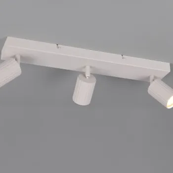 Plafoniera Soka, TRIO, 50x9x14.5 cm, 10W, 3x GU10, metal, gri imagine