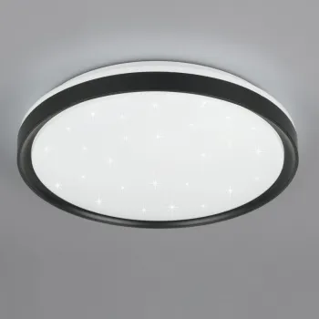 Plafoniera Solit, RL, 39x7 cm, 14W, 1x SMD, plastic, negru mat imagine