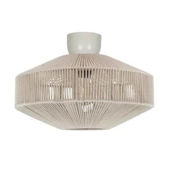 Plafoniera Svea, TRIO, 46x31 cm, 10W, 1x E27, metal, alb cremos/bej imagine