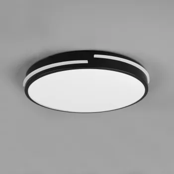 Plafoniera Tacoma, RL, 40x5.3 cm, 24W, 1x SMD, metal, negru mat imagine