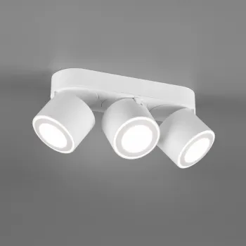 Plafoniera Taurus, TRIO, 27.3x8.7x10.6 cm, 5W, 3x SMD, metal, alb mat imagine