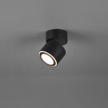 Plafoniera Taurus, TRIO, 8.7x10.9 cm, 5W, 1x SMD, metal, negru mat imagine