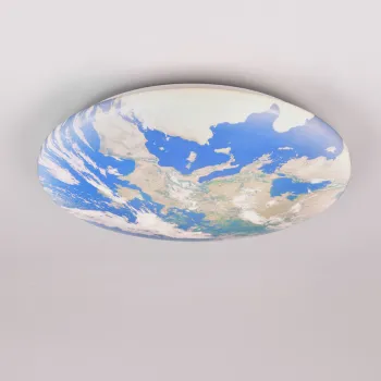 Plafoniera Terra, RL, 37x8.5 cm, 15W, 1x SMD, plastic, multicolor imagine