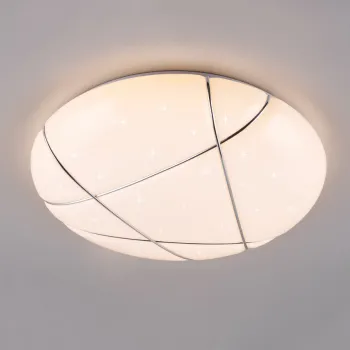 Plafoniera Tibor, RL, 48.5x9.5 cm, 36W, 1x SMD, plastic, alb imagine