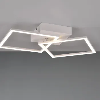 Plafoniera Trail, RL, 44.5x39.5x6.9 cm, 20W, 1x SMD, metal, alb mat imagine