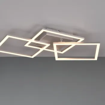 Plafoniera Trail, RL, 52.5x52.5x7 cm, 31W, 1x SMD, metal, gri imagine