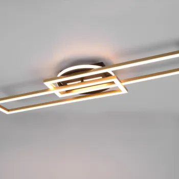 Plafoniera Twister, RL, 90.5x24.5x8.5 cm, 30W, 1x SMD, metal, bronz mat imagine