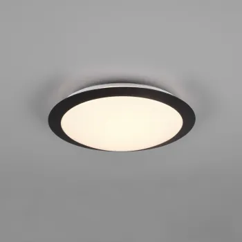 Plafoniera Umberto, TRIO, 29x8 cm, 12W, 1x SMD, plastic, negru mat imagine