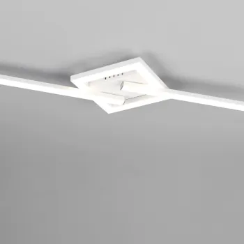 Plafoniera Viale, RL, 54.4x16x5 cm, 17W, 1x SMD, metal, alb mat imagine