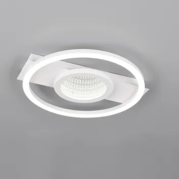 Plafoniera Wheeler, RL, 35x33x4.7 cm, 16W, 1x SMD, metal, alb mat imagine