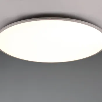 Plafoniera Yuma, TRIO, 100x5 cm, 53W, 1x SMD, metal, titaniu imagine