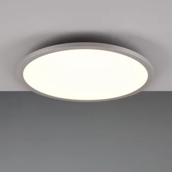 Plafoniera Yuma, TRIO, 40x5 cm, 20W / 3W, 2x SMD, metal, titaniu imagine