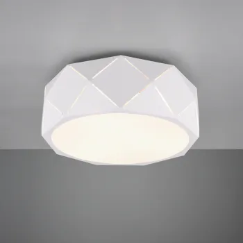 Plafoniera Zandor, TRIO, 40x15 cm, 25W, 3x E27, metal, alb mat imagine