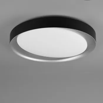 Plafoniera Zeta, RL, 48.5x7 cm, 24W, 1x SMD, plastic, negru imagine