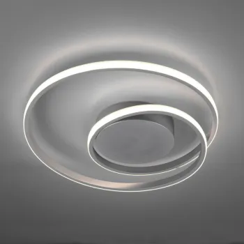 Plafoniera Zibal, RL, 39x7 cm, 22W, 1x SMD, metal, argintiu imagine