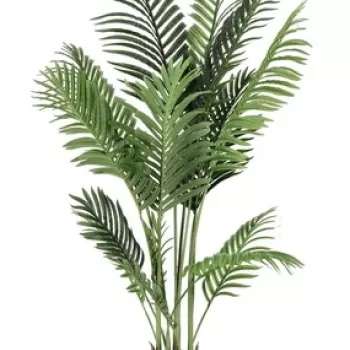 Planta artificiala in ghiveci Kenzia, Bizzotto, O 100 x 140 cm, 15 frunze, verde imagine