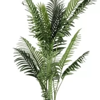 Planta artificiala in ghiveci Kenzia, Bizzotto, O 110 x 160 cm, 17 frunze, verde imagine
