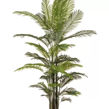 Planta artificiala in ghiveci Kenzia, Bizzotto, O150 x 210 cm, 33 frunze, frunze de arbore de cauciuc imagine